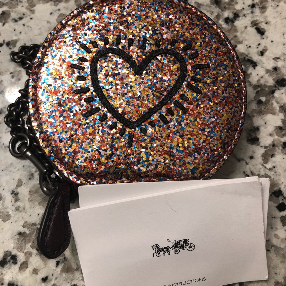 COACH X Keith Haring Coin Case